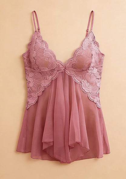 Koszula nocna baby doll transparentna