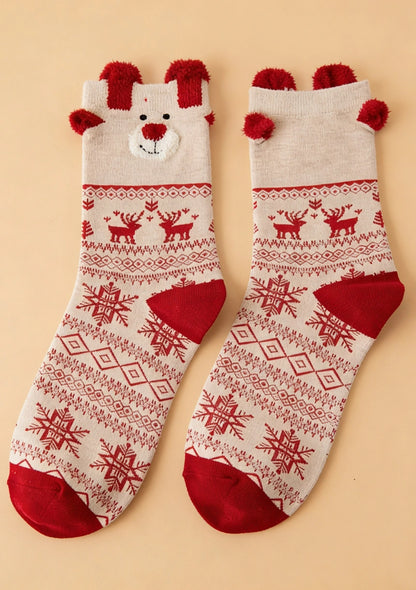 Skarpety damskie w świąteczne wzory