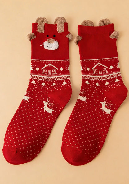 Skarpety damskie w świąteczne wzory