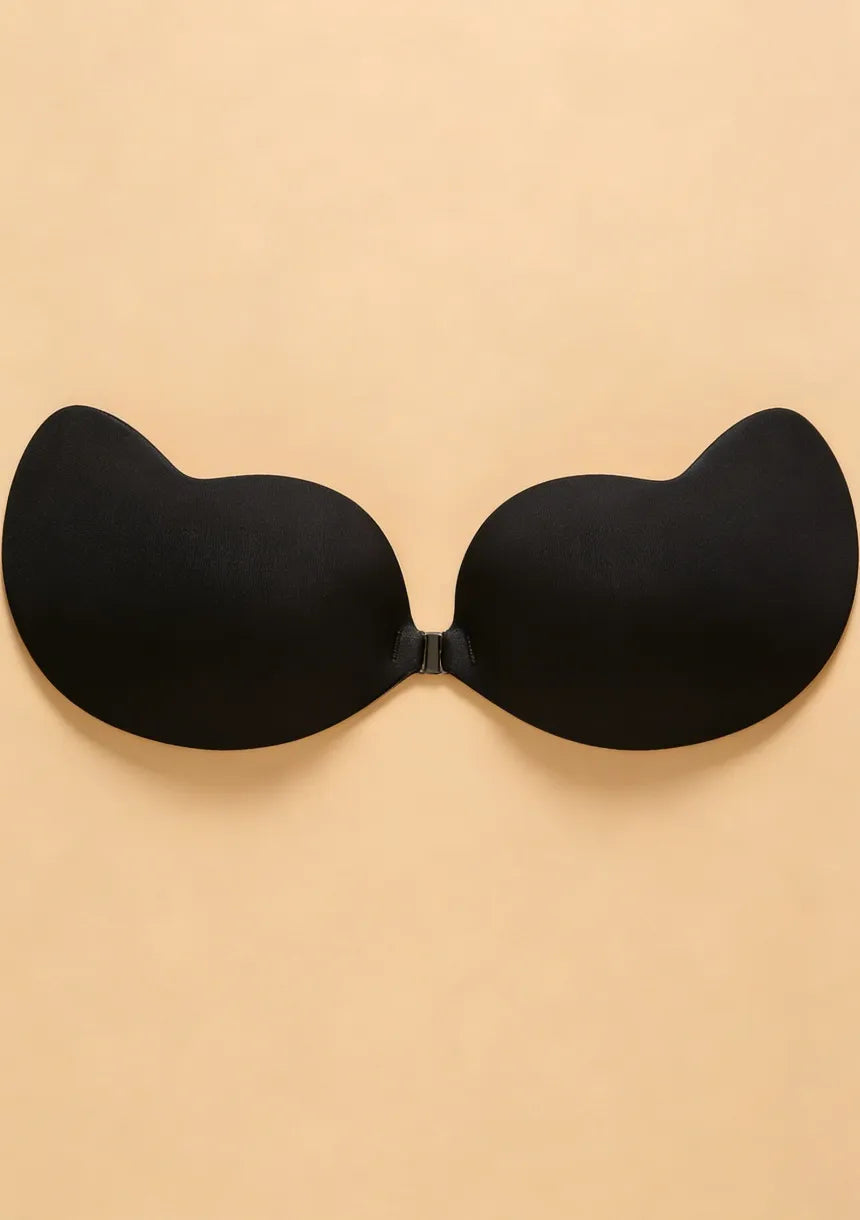 Biustonosz samonośny z dyskretnym zapięciem na dekolcie