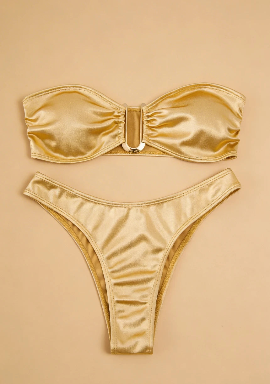 Bikini bez ramiączek z regulowanymi wkładkami