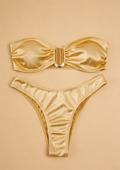 Bikini bez ramiączek z regulowanymi wkładkami