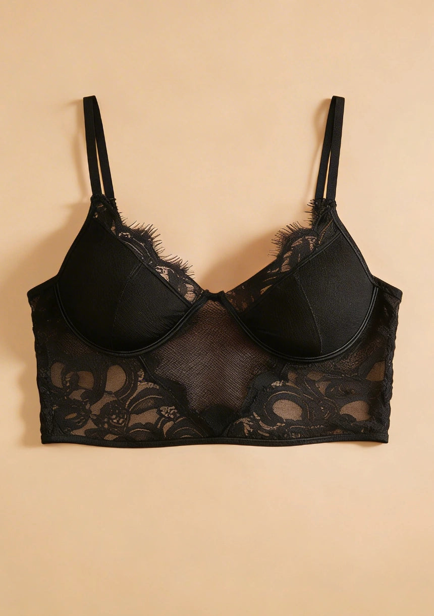 Biustonosz koronkowy szeroki