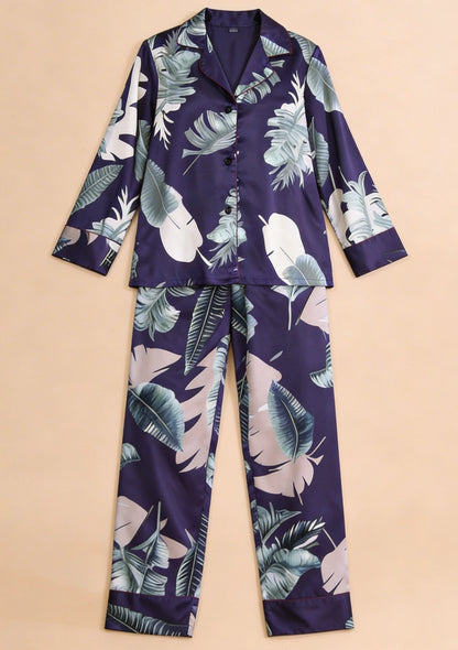 Piżama damska z koszulową górą