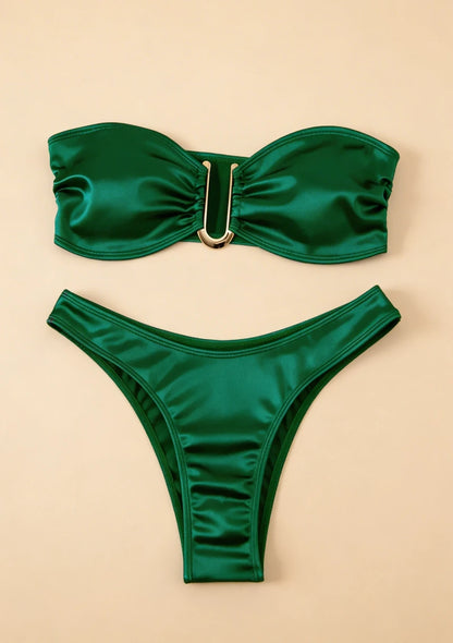 Bikini bez ramiączek z regulowanymi wkładkami