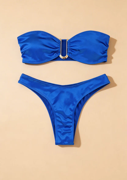 Bikini bez ramiączek z regulowanymi wkładkami