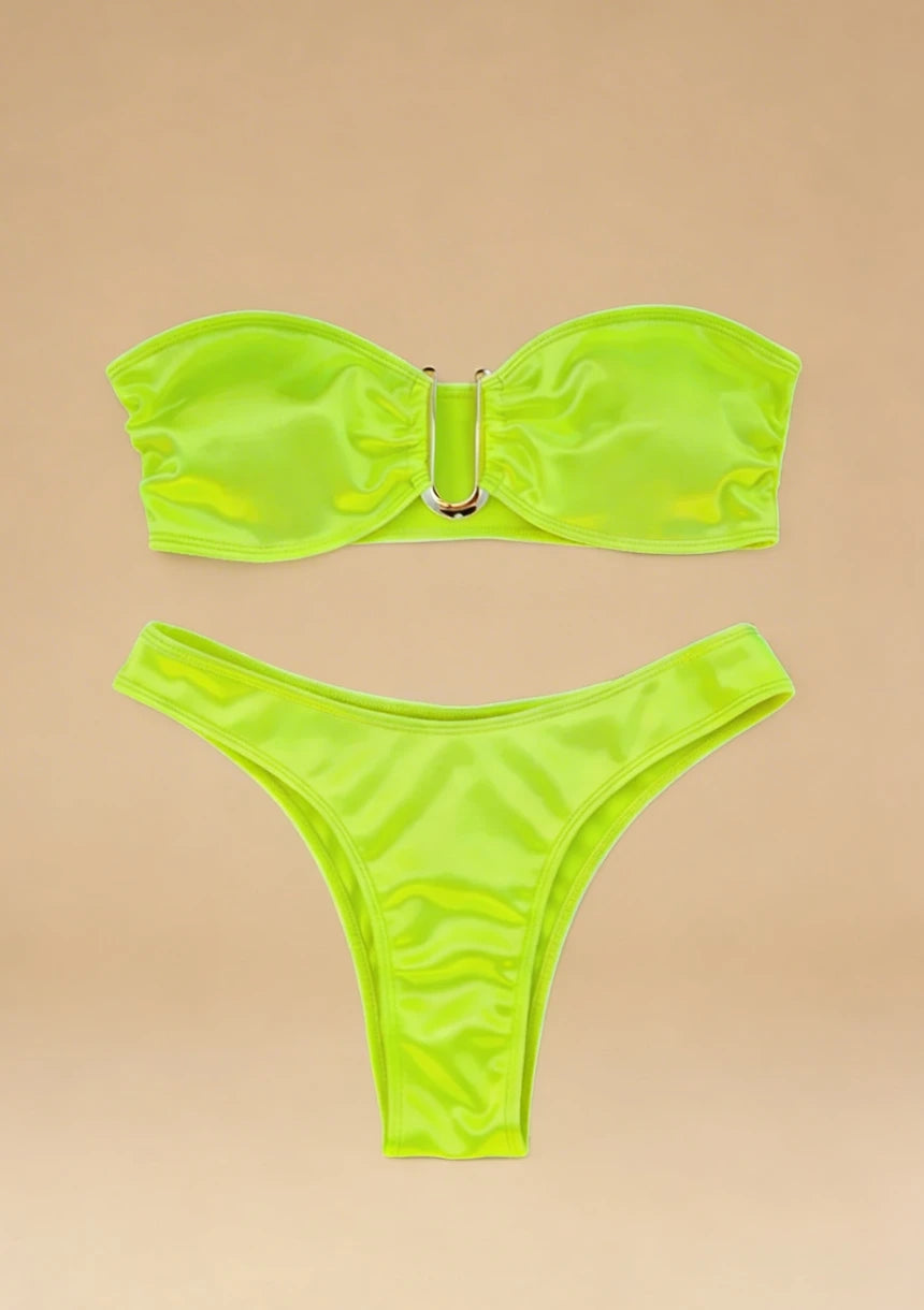 Bikini bez ramiączek z regulowanymi wkładkami