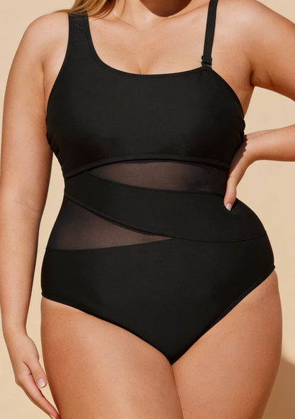 Strój kąpielowy plus size z regulowanymi ramiączkami