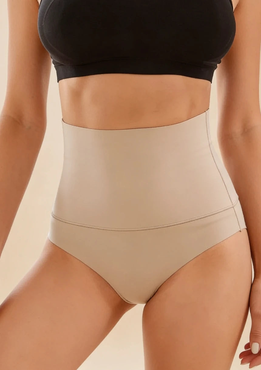 Bezszwowe majtki wyszczuplające z wysokim stanem