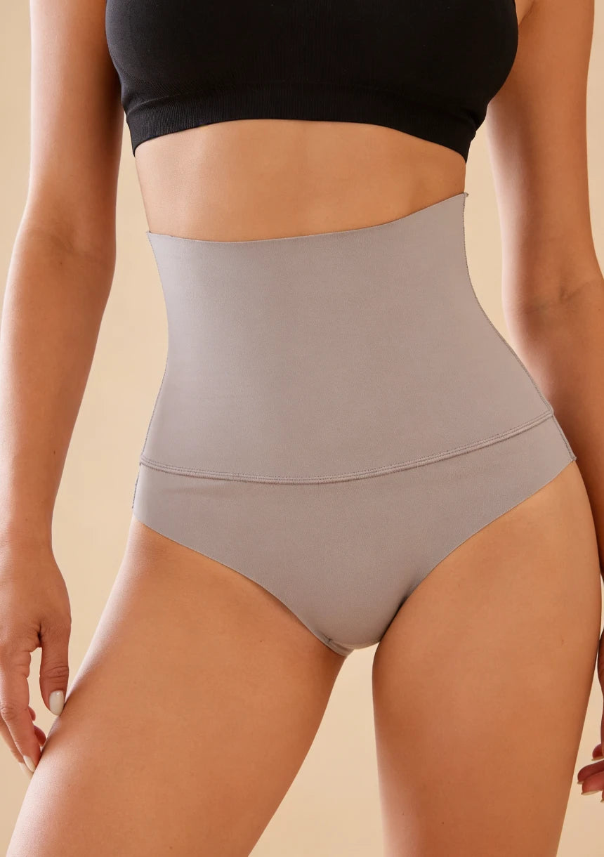 Bezszwowe majtki wyszczuplające z wysokim stanem