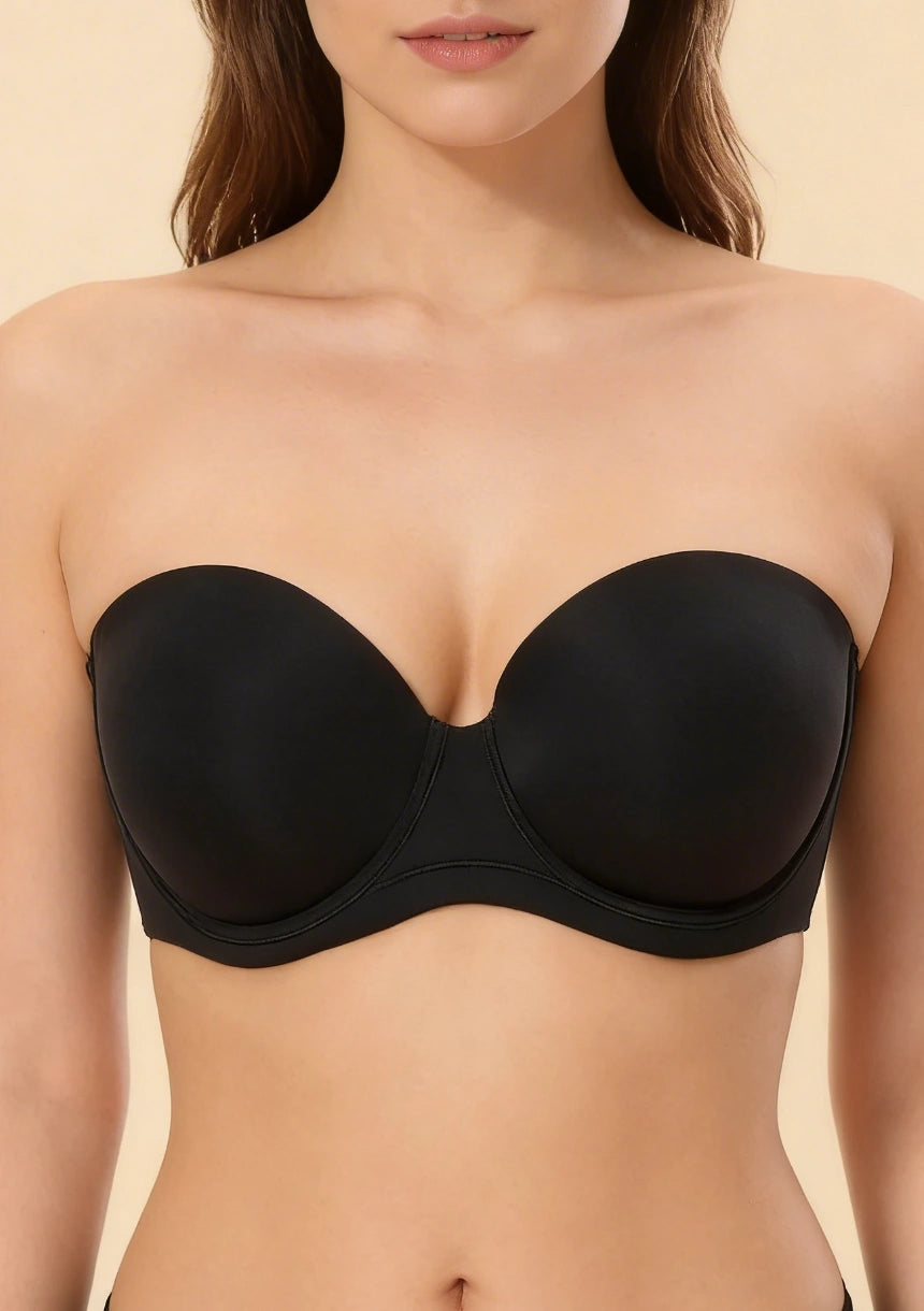 Biustonosz bardotka z odczepianymi ramiączkami