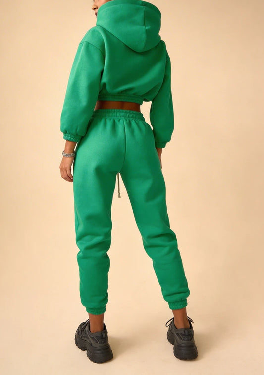 Wygodny komplet dresowy z krótką bluzą