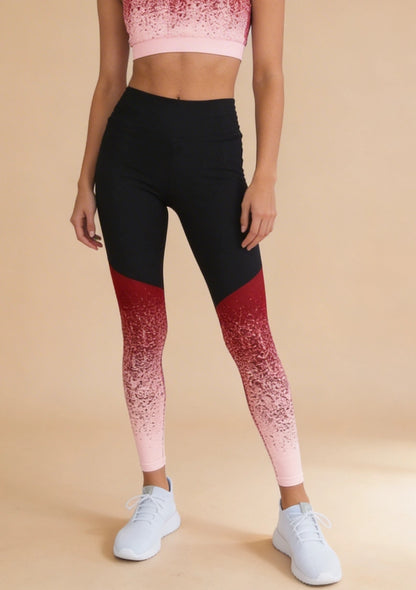 Legginsy sportowe motyw ombre