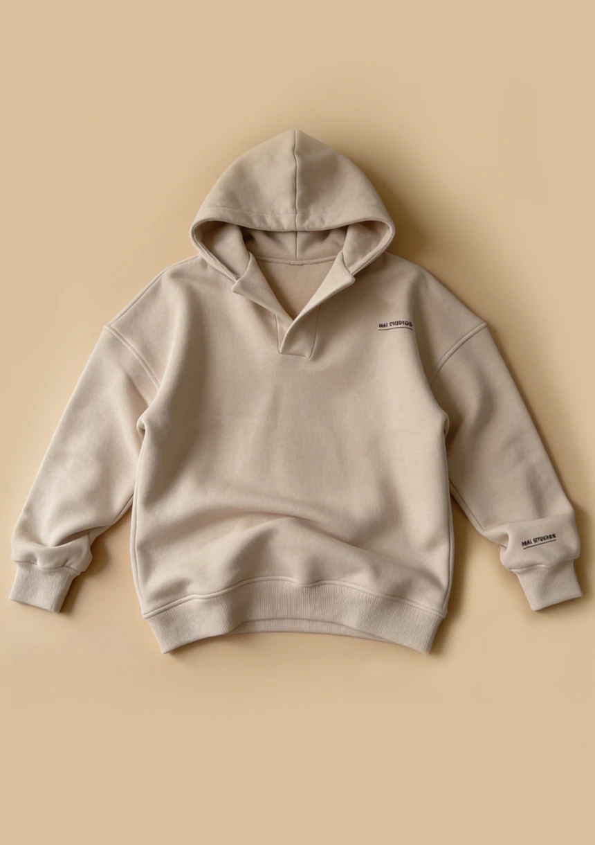 Luźna bluza oversize z kołnierzykiem