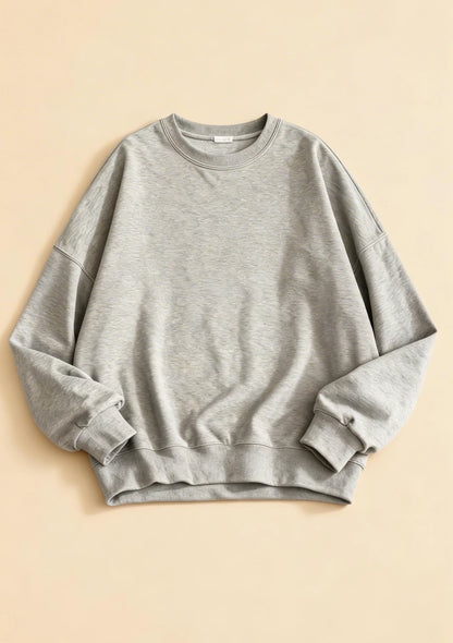 Luźna jednolita bluza oversize