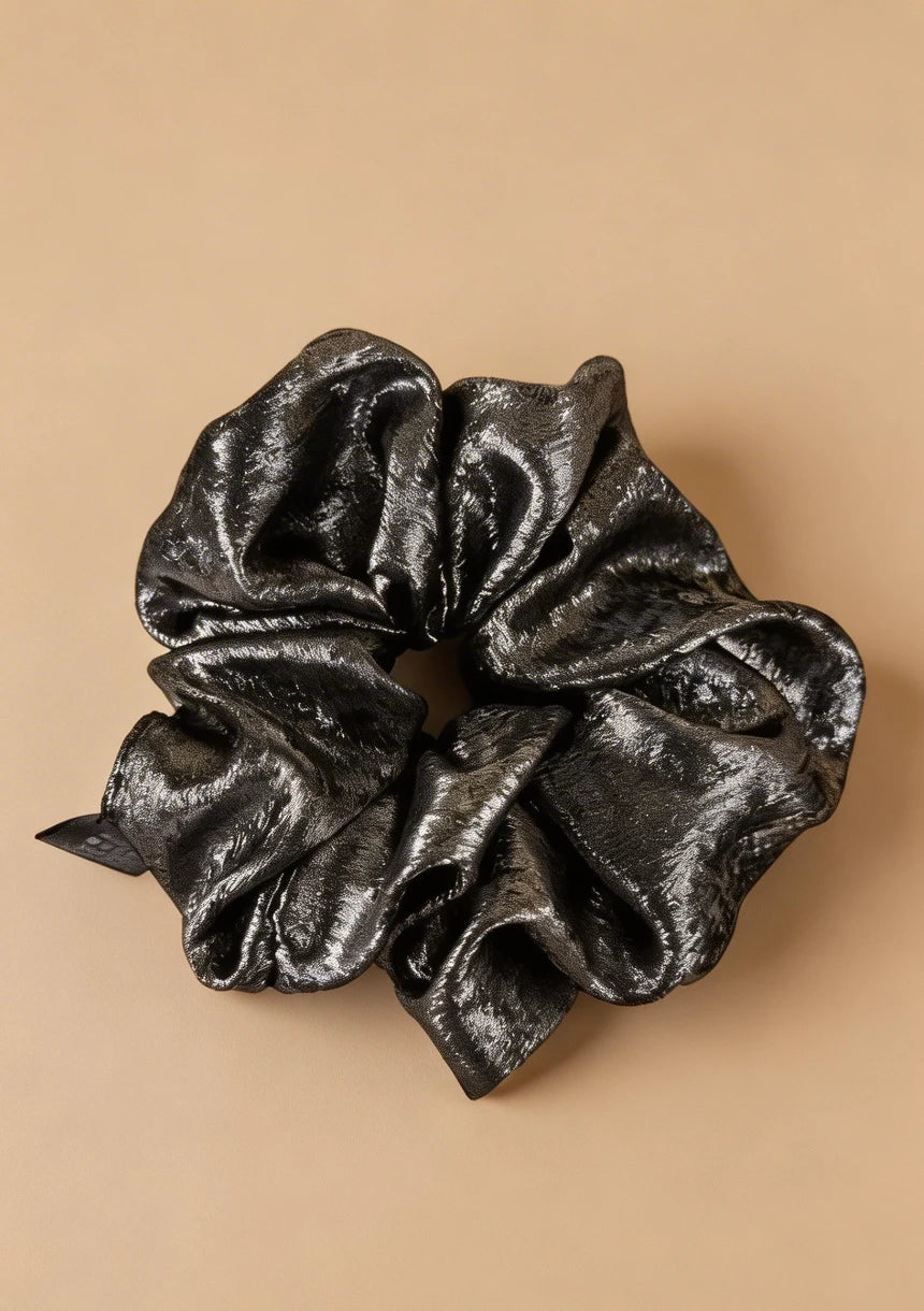 Frotka do włosów scrunchie połyskująca