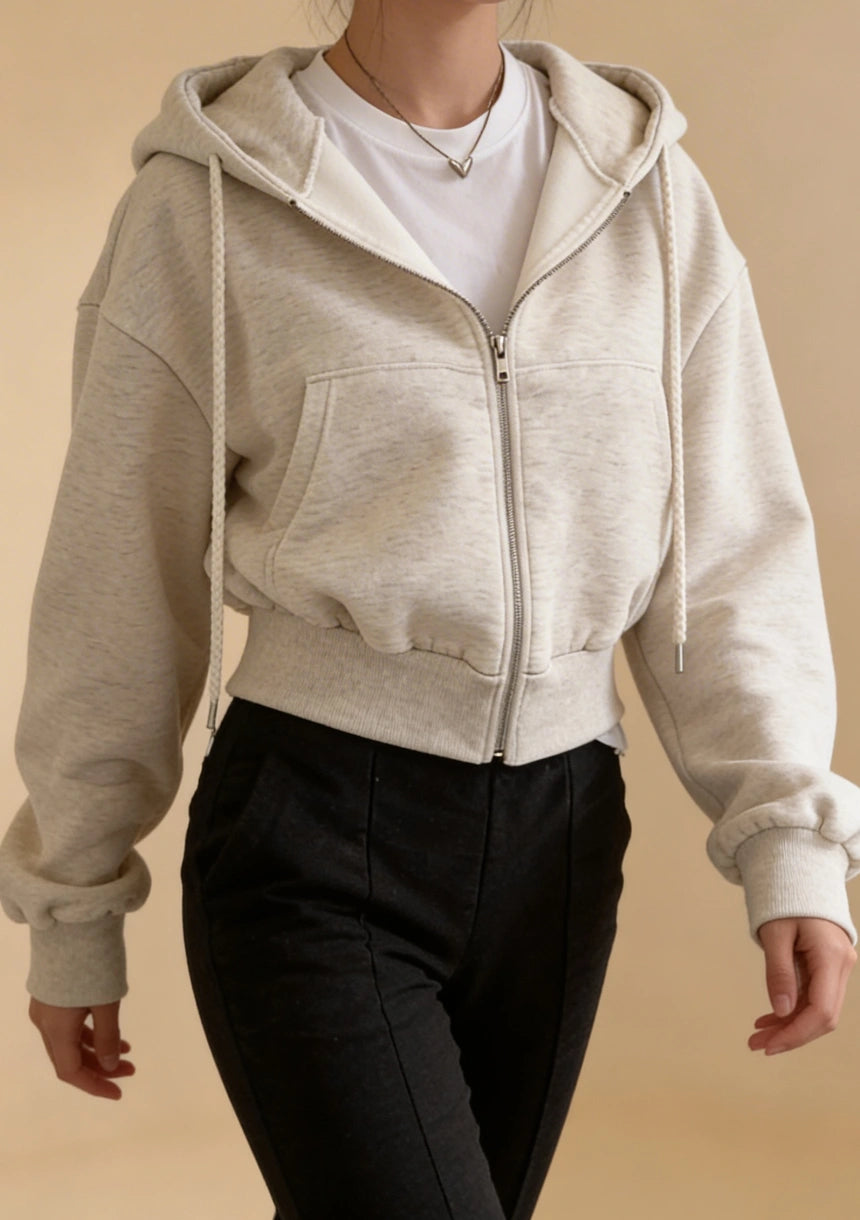Bluza rozpinana oversize z kapturem