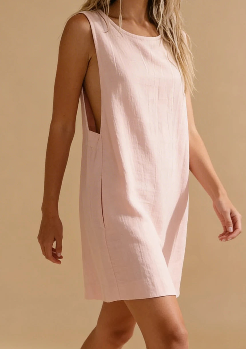 Luźna bawełniana koszula nocna na ramiączkach