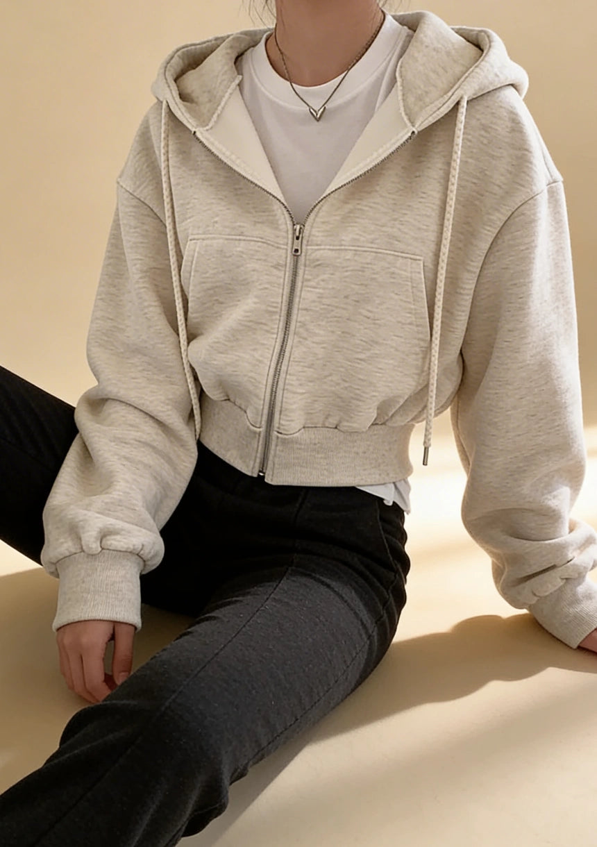 Bluza rozpinana oversize z kapturem
