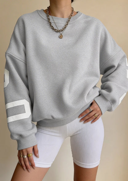 Luźna bluza oversize crewneck