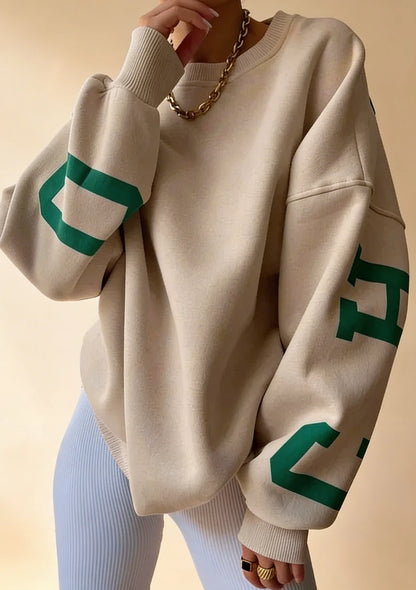 Luźna bluza oversize crewneck