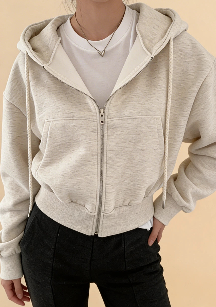 Bluza rozpinana oversize z kapturem