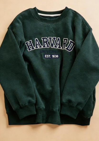 Bluza oversize crewneck Harvard University