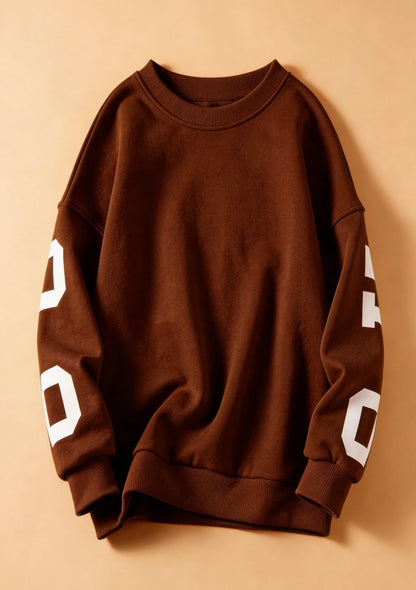 Luźna bluza oversize crewneck