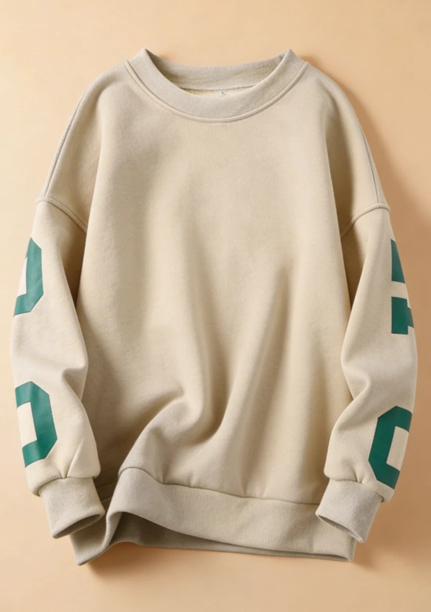 Luźna bluza oversize crewneck