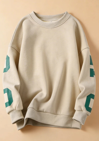 Luźna bluza oversize crewneck