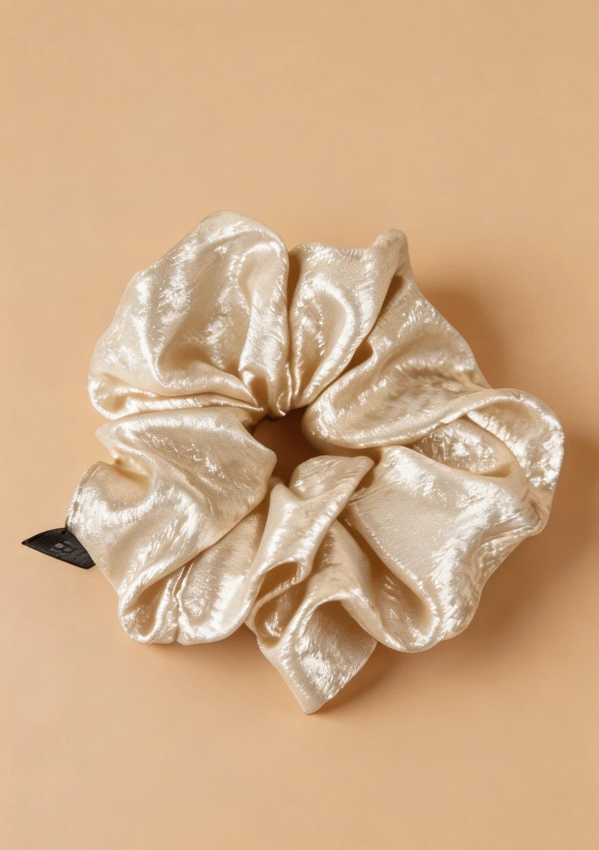Frotka do włosów scrunchie połyskująca