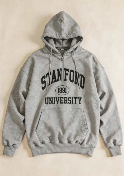 Luźna bluza z kapturem oversize Stanford University