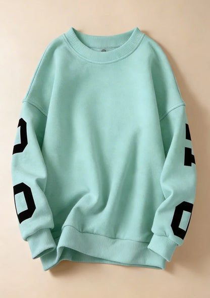 Luźna bluza oversize crewneck