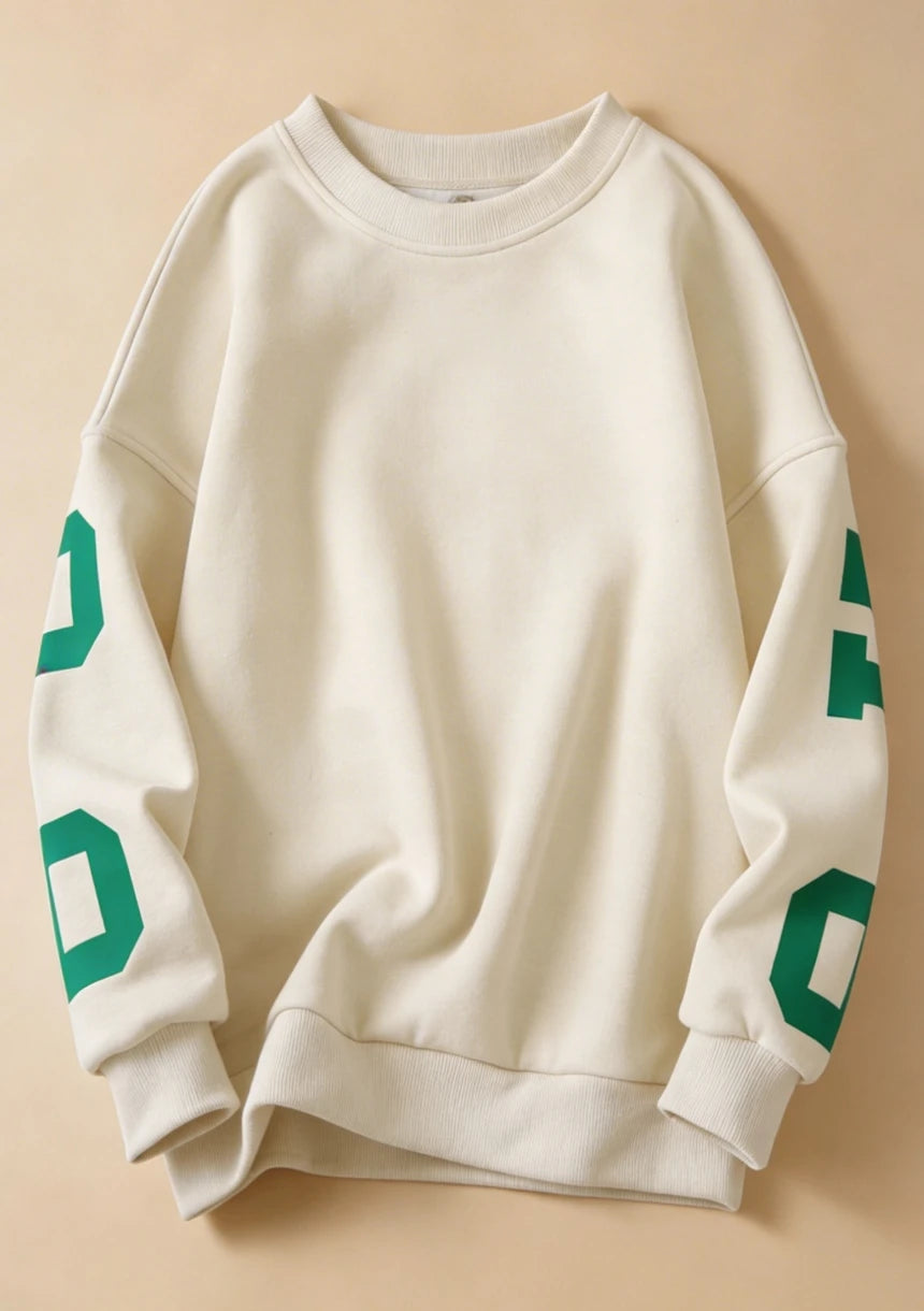 Luźna bluza oversize crewneck