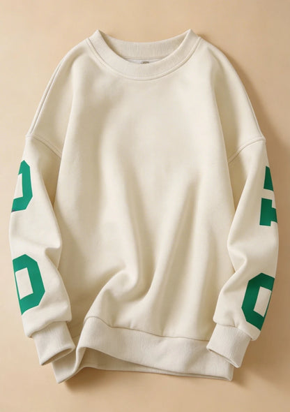 Luźna bluza oversize crewneck