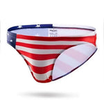 Kąpielówki Męskie Wzór Flag - Usa / m