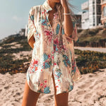Kimono plażowe koszulowe - Maybella.pl