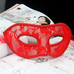 Maska koronkowa usztywniana - Czerwony / Uniwersalny